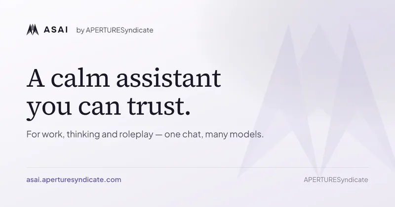 ASAI — Your AI assistant — chat, collaborate, create