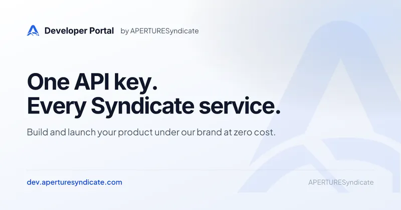 Developer portal — API keys, docs & integrations