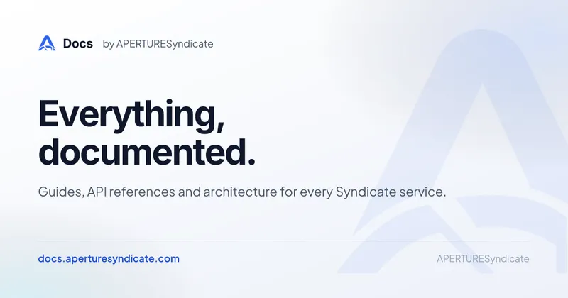 Docs — Guides & platform reference
